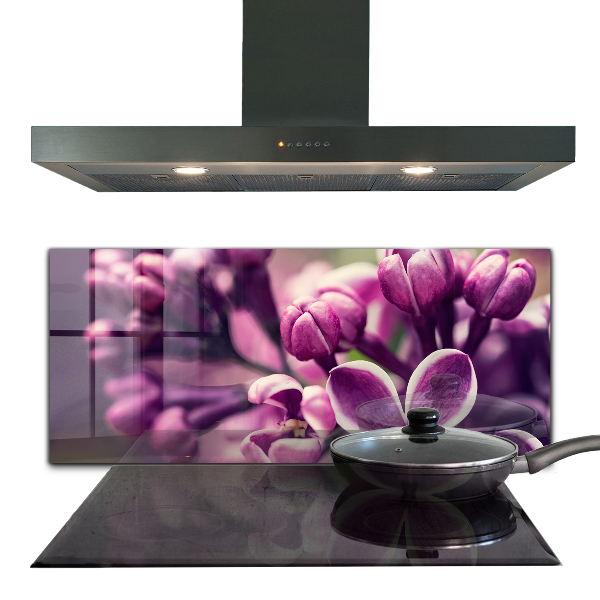 Panel nad blat kuchenny Różowe Lilie Naturalne Piękno