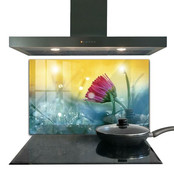 Panel nad blat kuchenny Delikatna Stokrotka na Łące