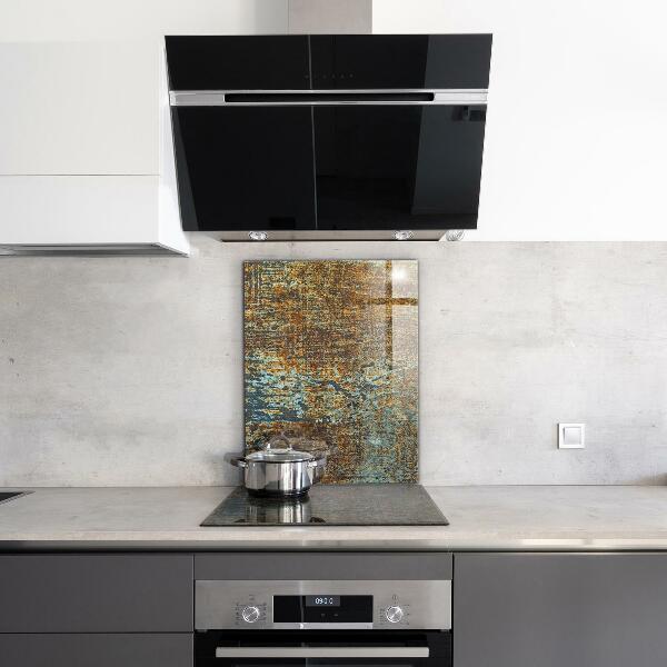 Panel szklany do kuchni Tekstura Starego Metalu