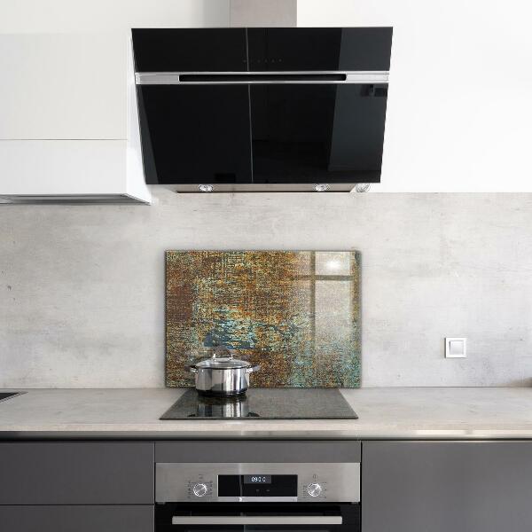 Panel szklany do kuchni Tekstura Starego Metalu