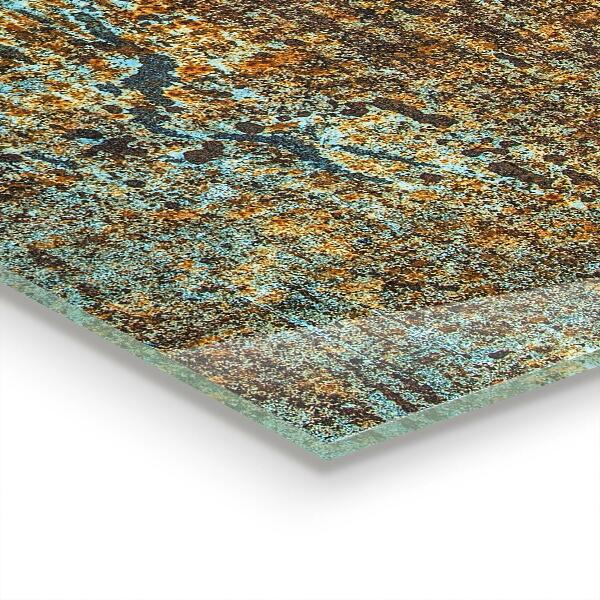 Panel szklany do kuchni Tekstura Starego Metalu