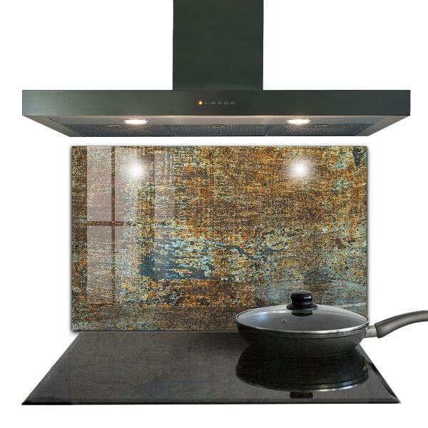 Panel szklany do kuchni Tekstura Starego Metalu