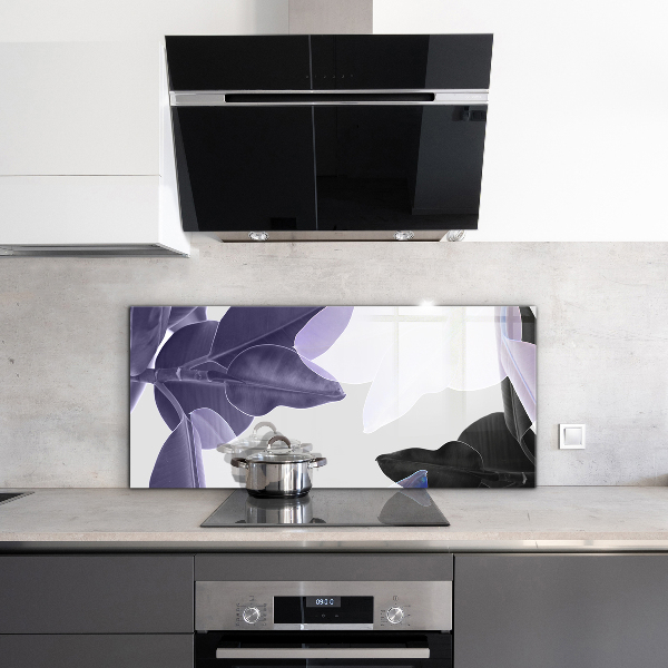 Panel szklany do kuchni Egzotyczne Liście Ilustracja