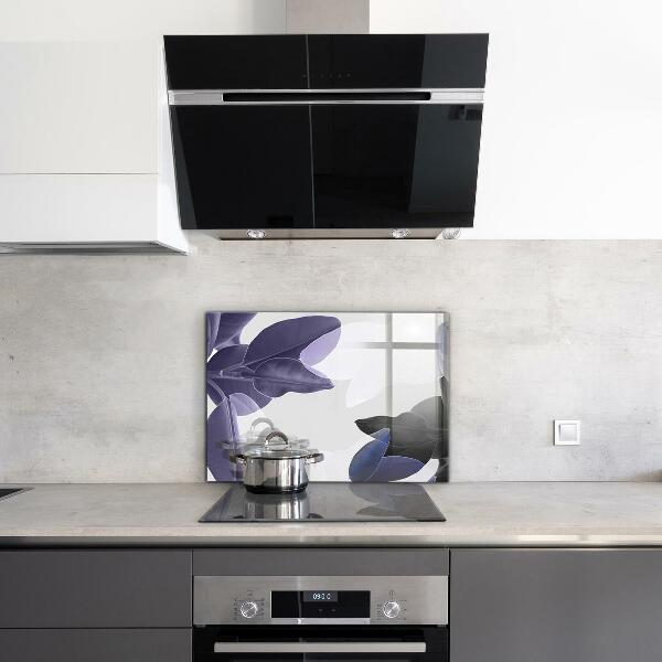 Panel szklany do kuchni Egzotyczne Liście Ilustracja