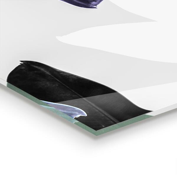 Panel szklany do kuchni Egzotyczne Liście Ilustracja