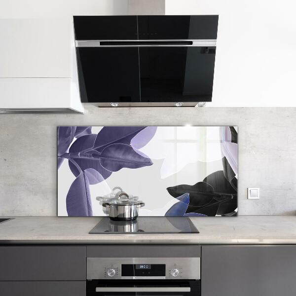 Panel szklany do kuchni Egzotyczne Liście Ilustracja