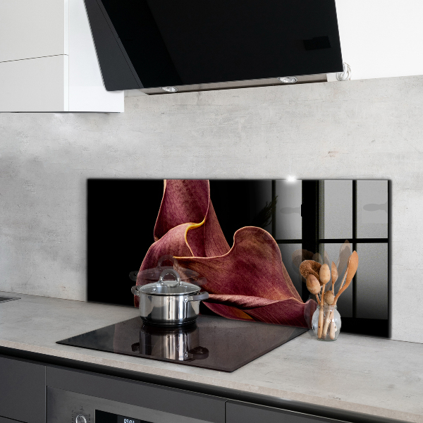 Panel szklany do kuchni Elegancki Delikatny Liść