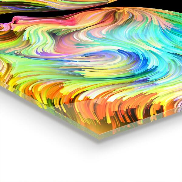 Panel szklany do kuchni Artystyczny Portret Pary