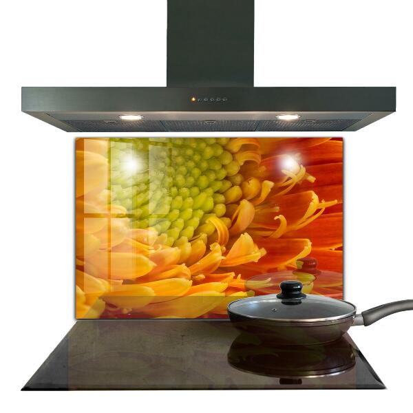 Szkło na ścianę do kuchni Gerbera Kwiat Pomarańczowy