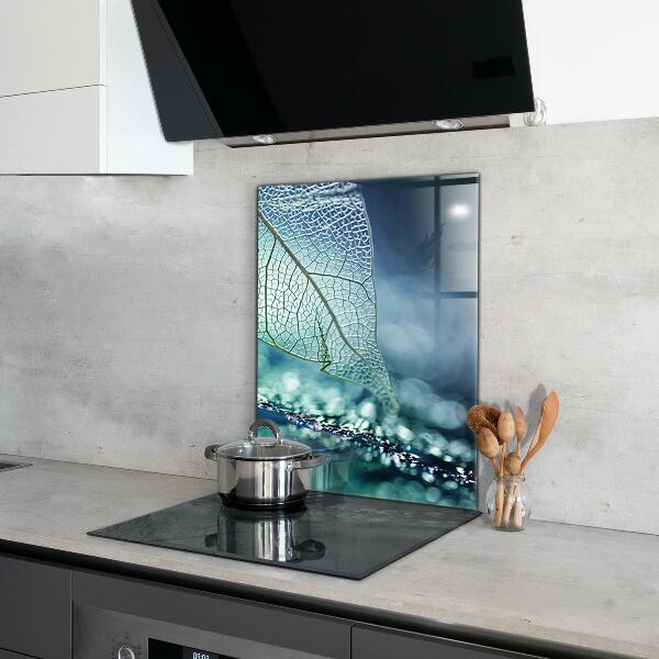 Lacobel do kuchni Delikatny Liść Tekstura