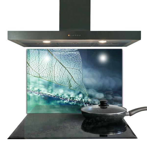 Lacobel do kuchni Delikatny Liść Tekstura