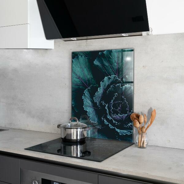 Lacobel do kuchni Liście Kapusty Ciemno-zielone