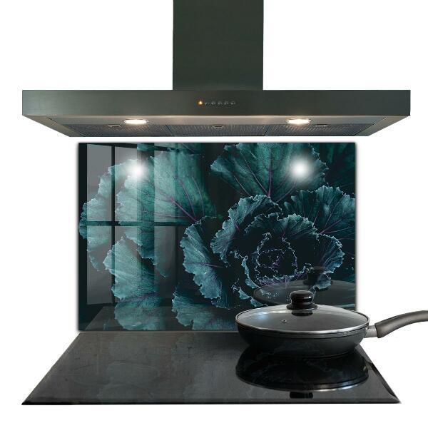 Lacobel do kuchni Liście Kapusty Ciemno-zielone