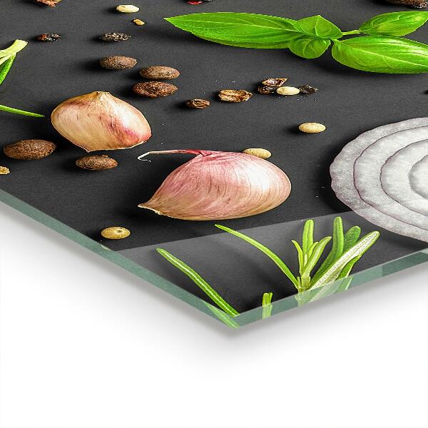 Panel kuchenny szklany Przyprawy Kuchnia Włoska