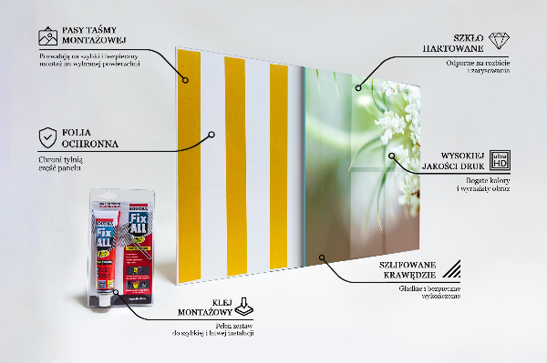 Panel szklany do kuchni Pszczoła Zbierająca Pyłek