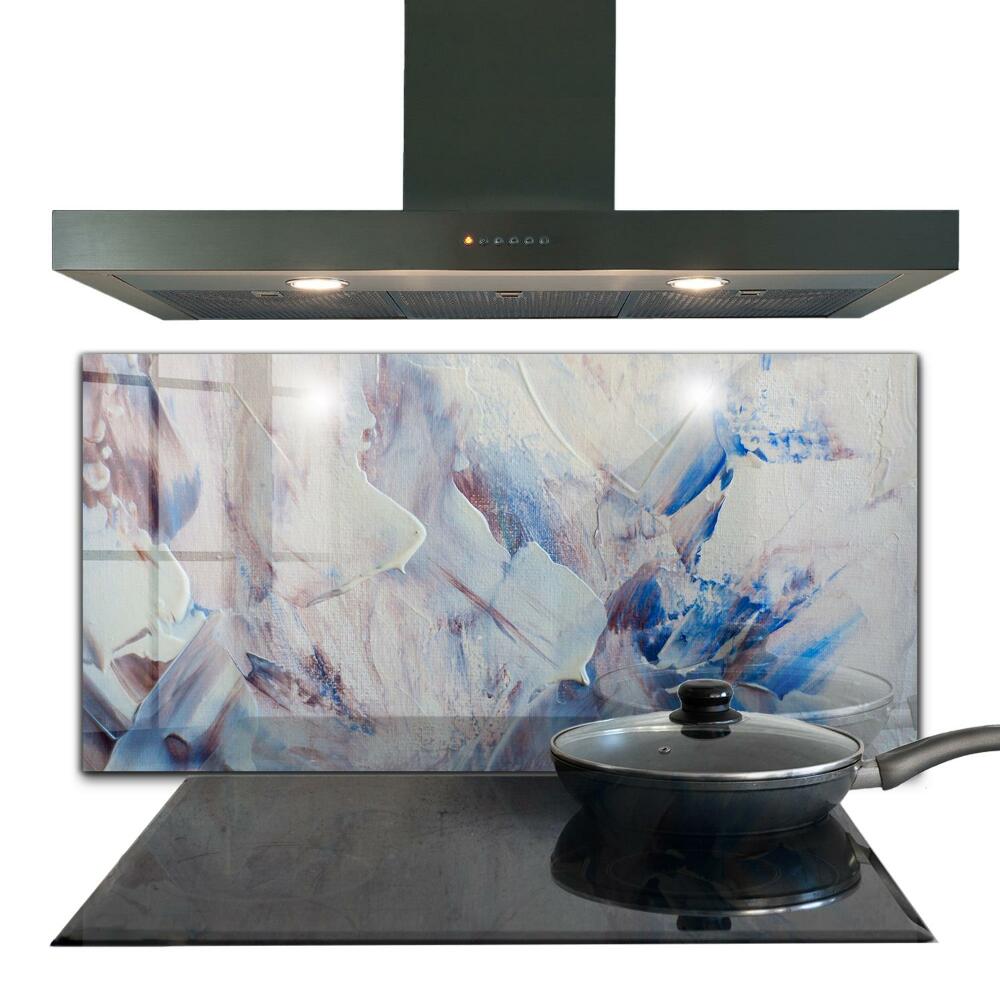 Panel szklany do kuchni Tekstura Farby Abstrakcja