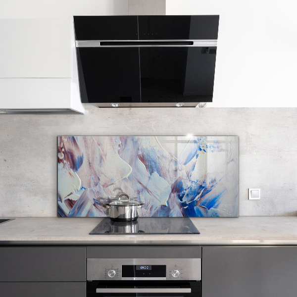 Panel szklany do kuchni Tekstura Farby Abstrakcja