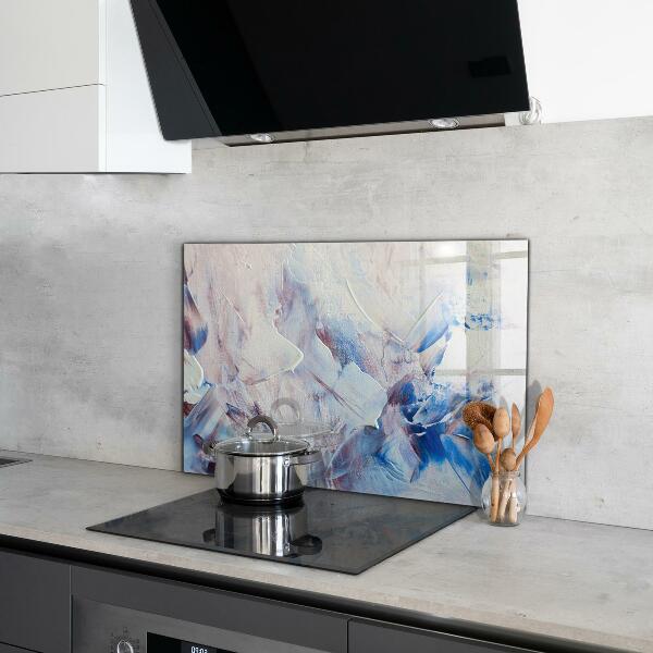 Panel szklany do kuchni Tekstura Farby Abstrakcja