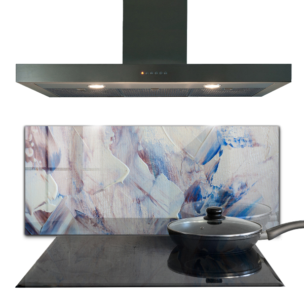 Panel szklany do kuchni Tekstura Farby Abstrakcja