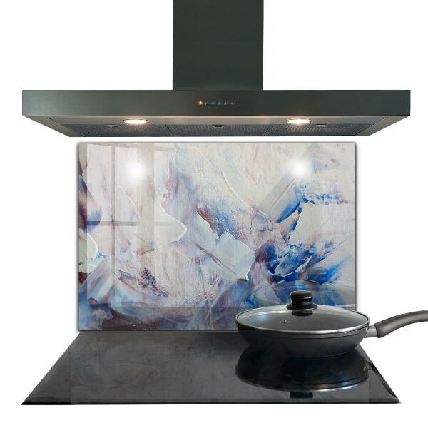 Panel szklany do kuchni Tekstura Farby Abstrakcja