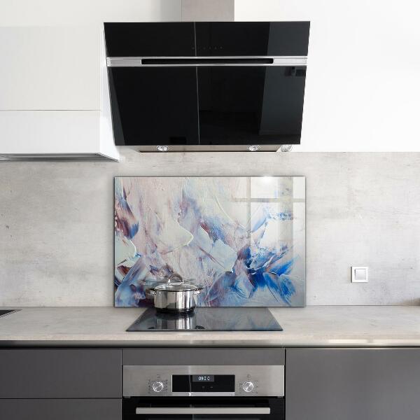 Panel szklany do kuchni Tekstura Farby Abstrakcja