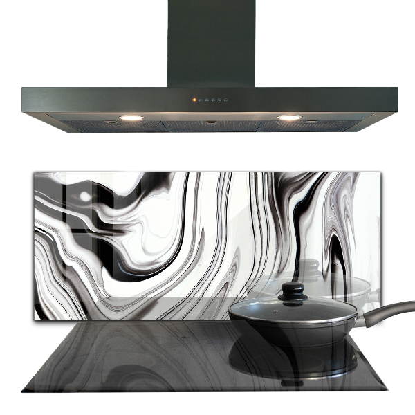 Panel szklany do kuchni Akwarela Czarno-białe