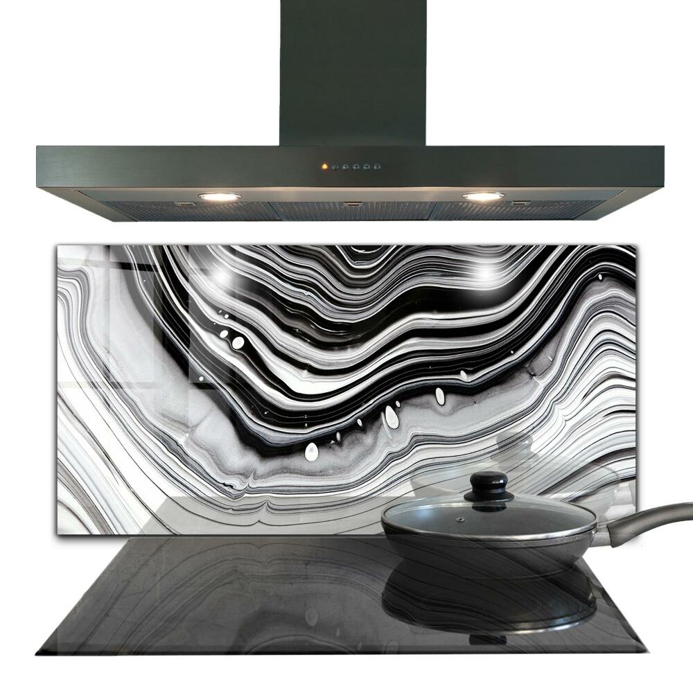 Panel szklany do kuchni Monochromatyczna Abstrakcja