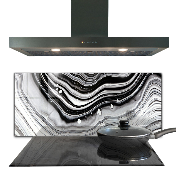 Panel szklany do kuchni Monochromatyczna Abstrakcja