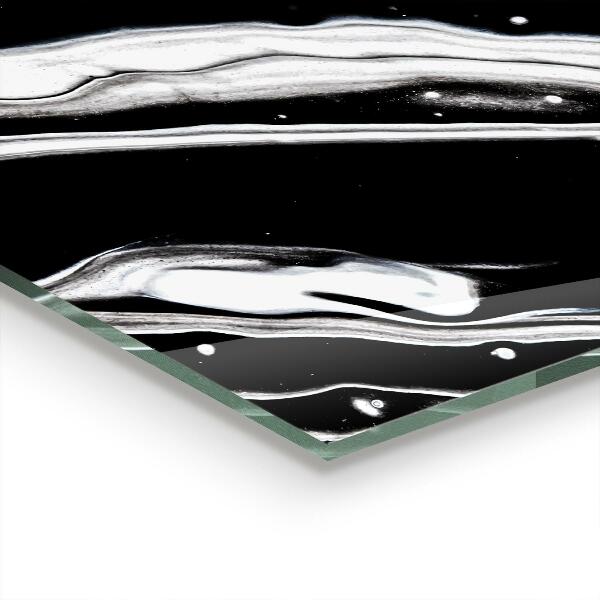 Panel szklany do kuchni Monochromatyczna Abstrakcja