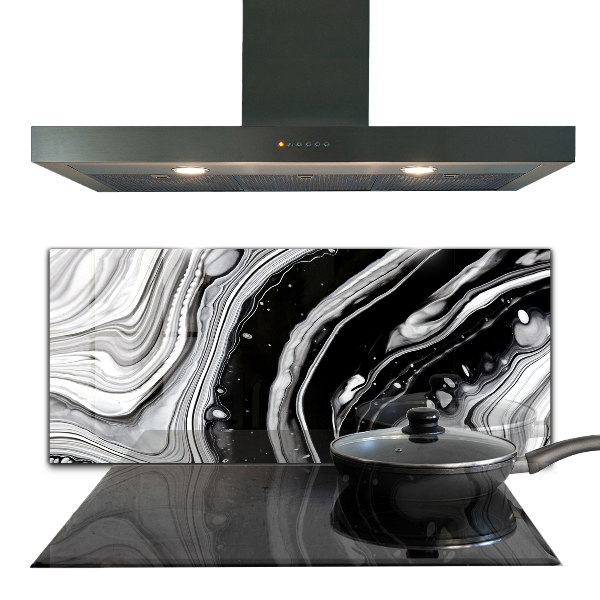 Panel szklany do kuchni Monochromatyczna Abstrakcja