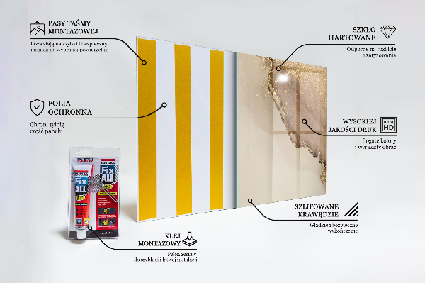 Lacobel do kuchni Sztuka Nowoczesna