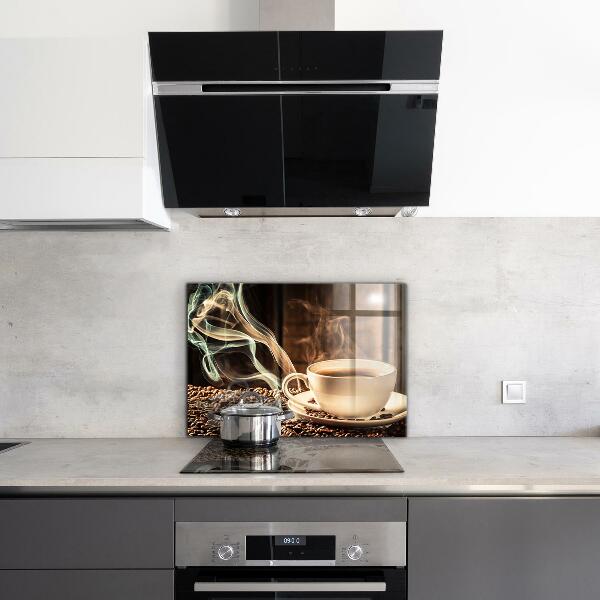 Lacobel do kuchni Filiżanka z aromatyczną Kawą