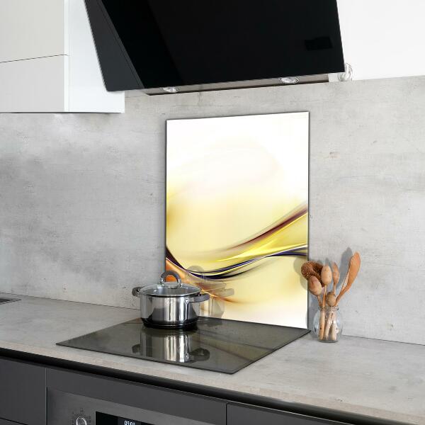 Panel szklany do kuchni Fala Energii Abstrakcja