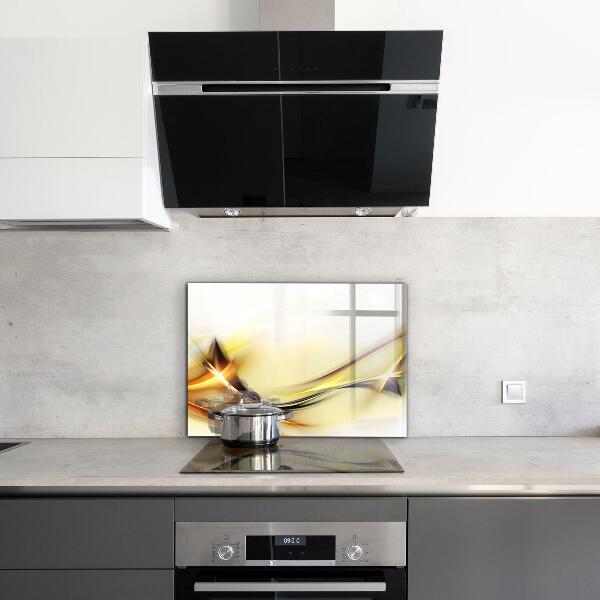 Panel szklany do kuchni Fala Energii Abstrakcja