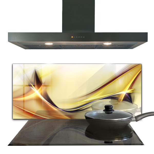 Panel szklany do kuchni Fala Energii Abstrakcja