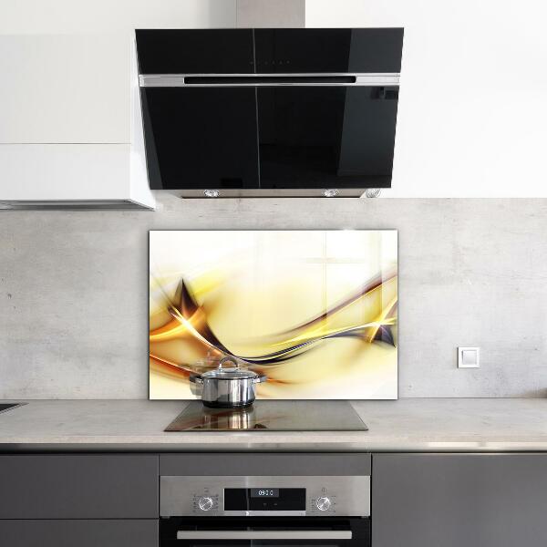 Panel szklany do kuchni Fala Energii Abstrakcja