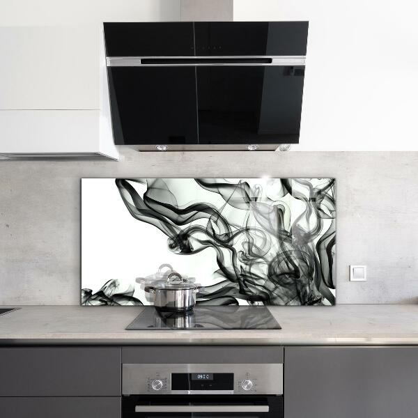 Panel szklany do kuchni Wstęgi Dymu Abstrakcja