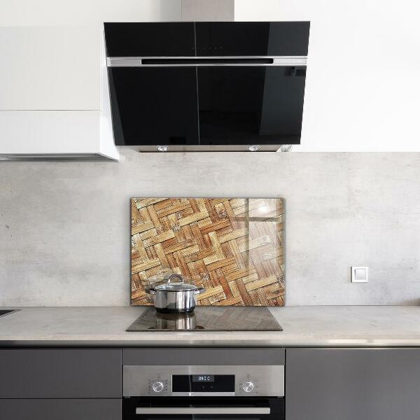 Lacobel do kuchni Pleciony Bambus Rattan Azja