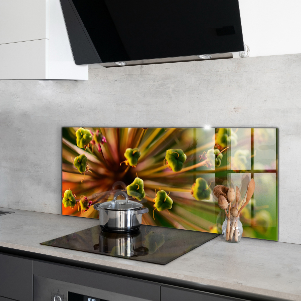 Szkło na ścianę do kuchni Kwiat makro fotografia