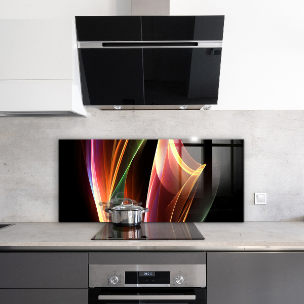 Panel szklany do kuchni Energia Fale Abstrakcja