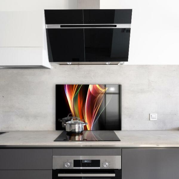 Panel szklany do kuchni Energia Fale Abstrakcja