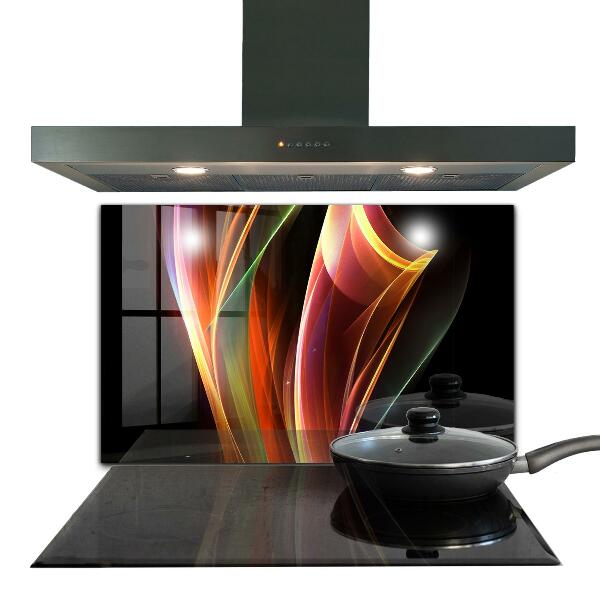 Panel szklany do kuchni Energia Fale Abstrakcja