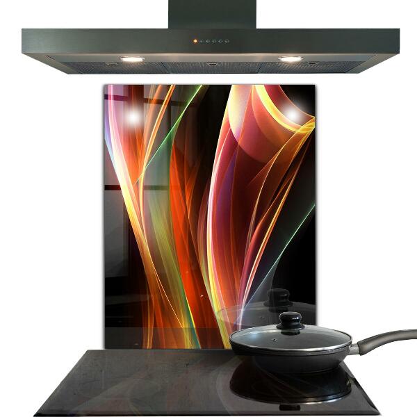 Panel szklany do kuchni Energia Fale Abstrakcja