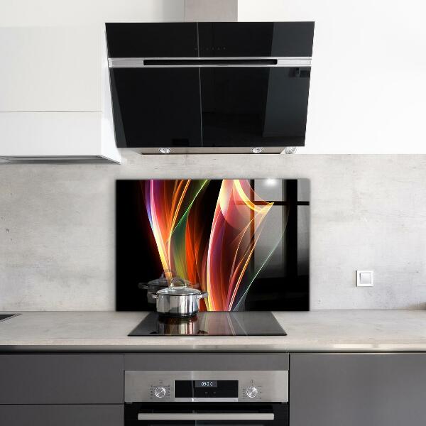 Panel szklany do kuchni Energia Fale Abstrakcja