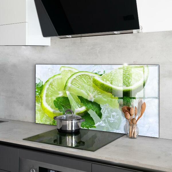 Lacobel do kuchni Cytrusy Orzeźwiające Limonki