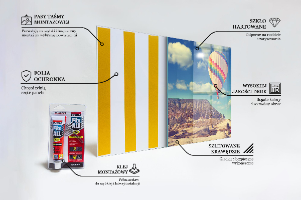 Panel szklany do kuchni Cappadocia Balony Turcja