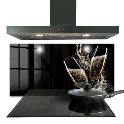 Panel szklany do kuchni Toast Szampańska Noc