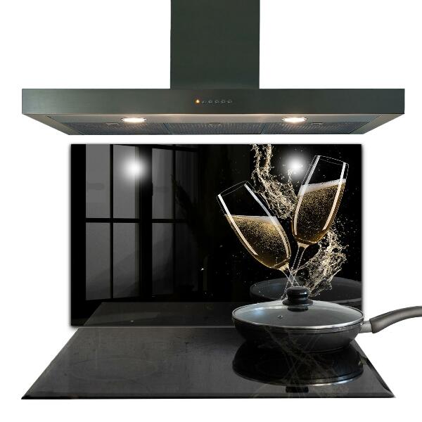 Panel szklany do kuchni Toast Szampańska Noc