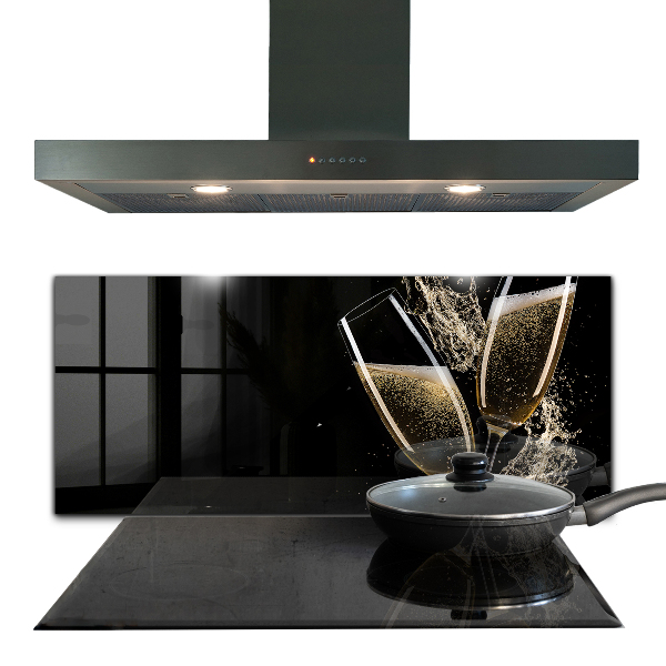 Panel szklany do kuchni Toast Szampańska Noc