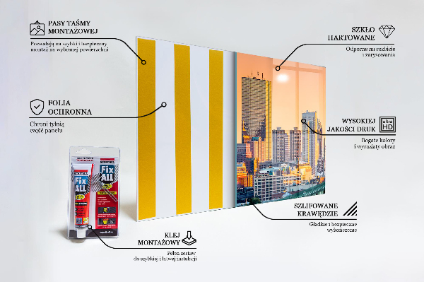 Panel szklany do kuchni Boston Massachusetts